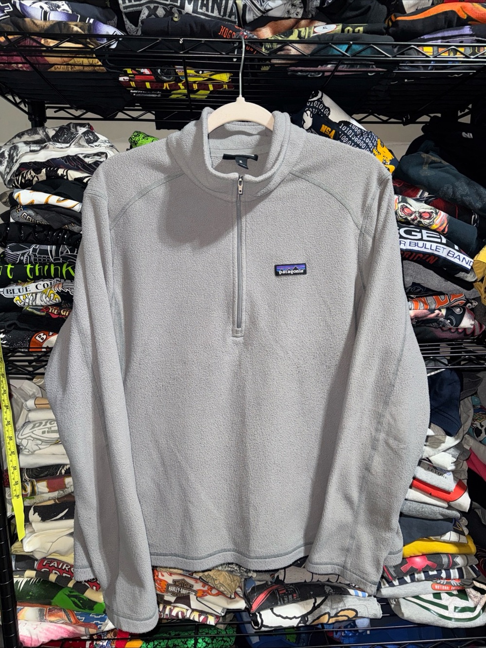Patagonia Women’s Gray 1/4 Zip Sweater Size Xl
